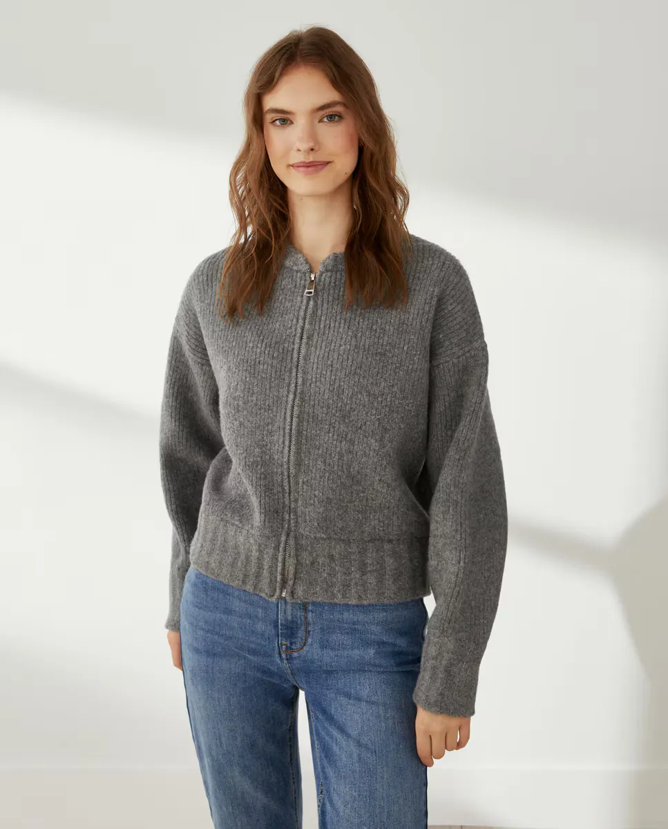 

Трикотажная куртка-бомбер Southern Cotton, серый