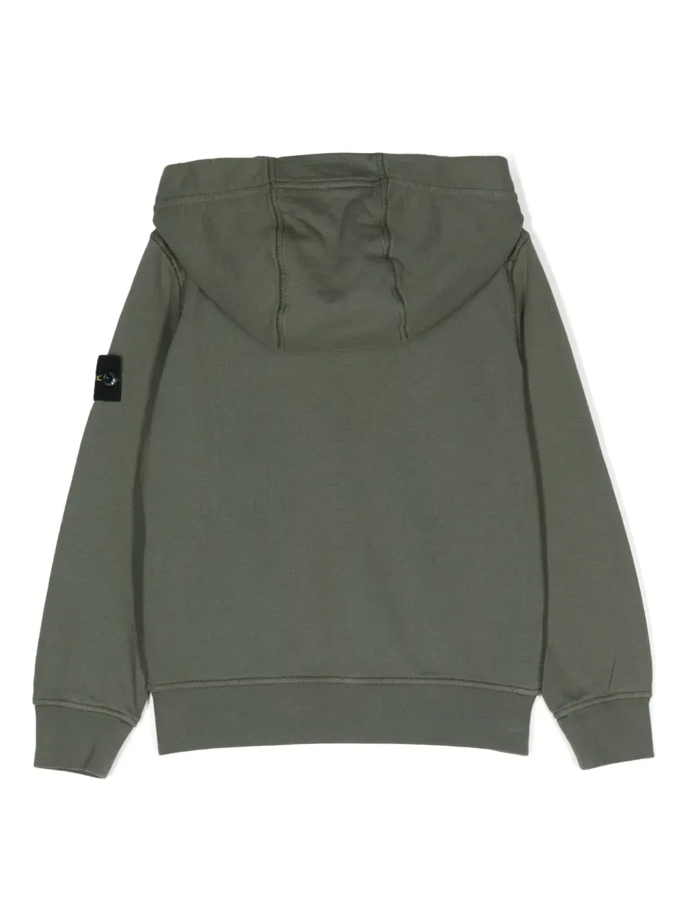Толстовка с капюшоном и нашивкой Compass Stone Island Junior, зеленый — фото 2
