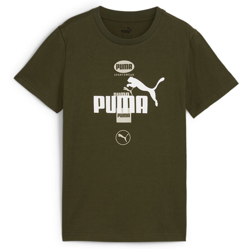 

Футболка с принтом Power Power Puma, зеленый