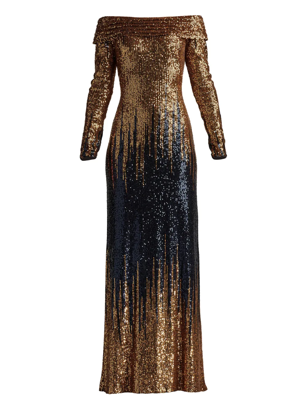 

Платье-годе Vionne Tadashi Shoji, золотой
