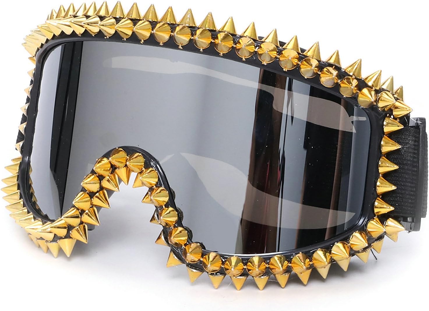 

Крупные солнцезащитные очки с заклепками для женщин и мужчин, винтажные солнцезащитные очки-щитки, модные цельные солнцезащитные очки, ретро-квадратные солнцезащитные очки UV400 mincl, Silver