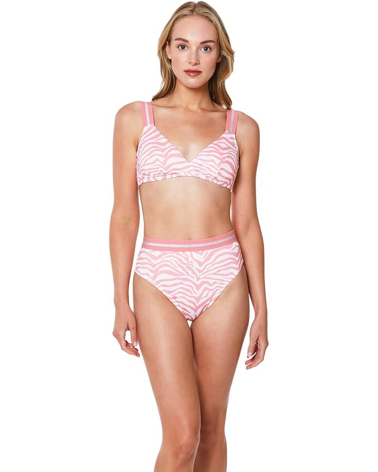 

Топ бикини Sanctuary Modern Kitty Wrap Bikini Top, цвет Bright Peachy