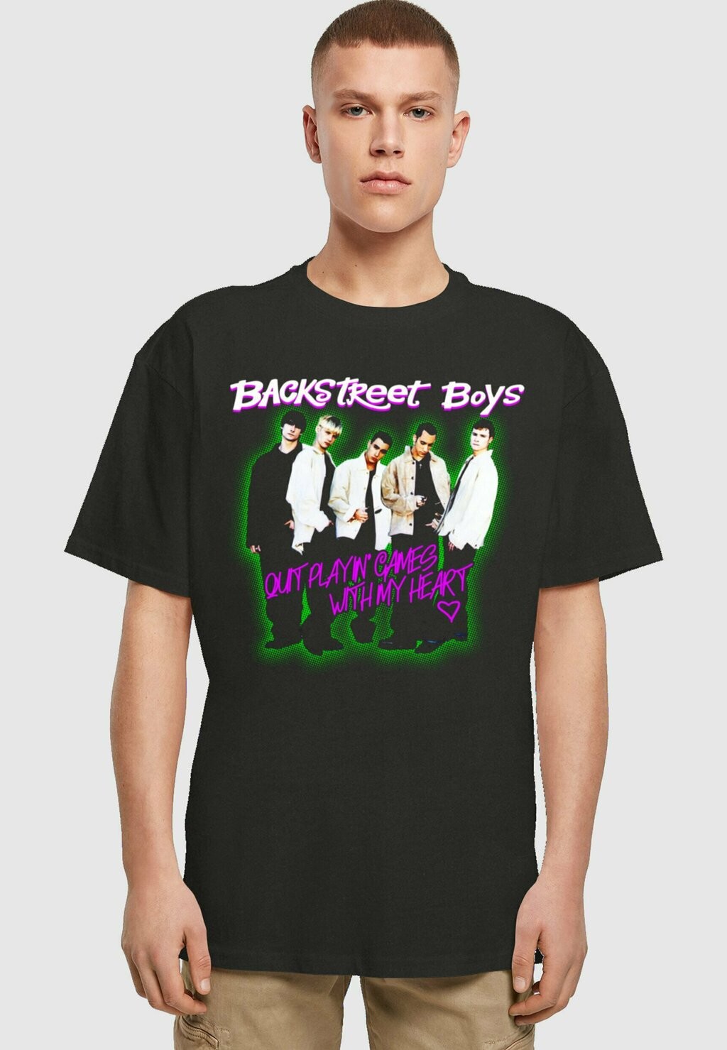 

Футболка с принтом BACKSTREET PLAYING GAMES HEAVY OVERSIZE Merchcode, цвет black
