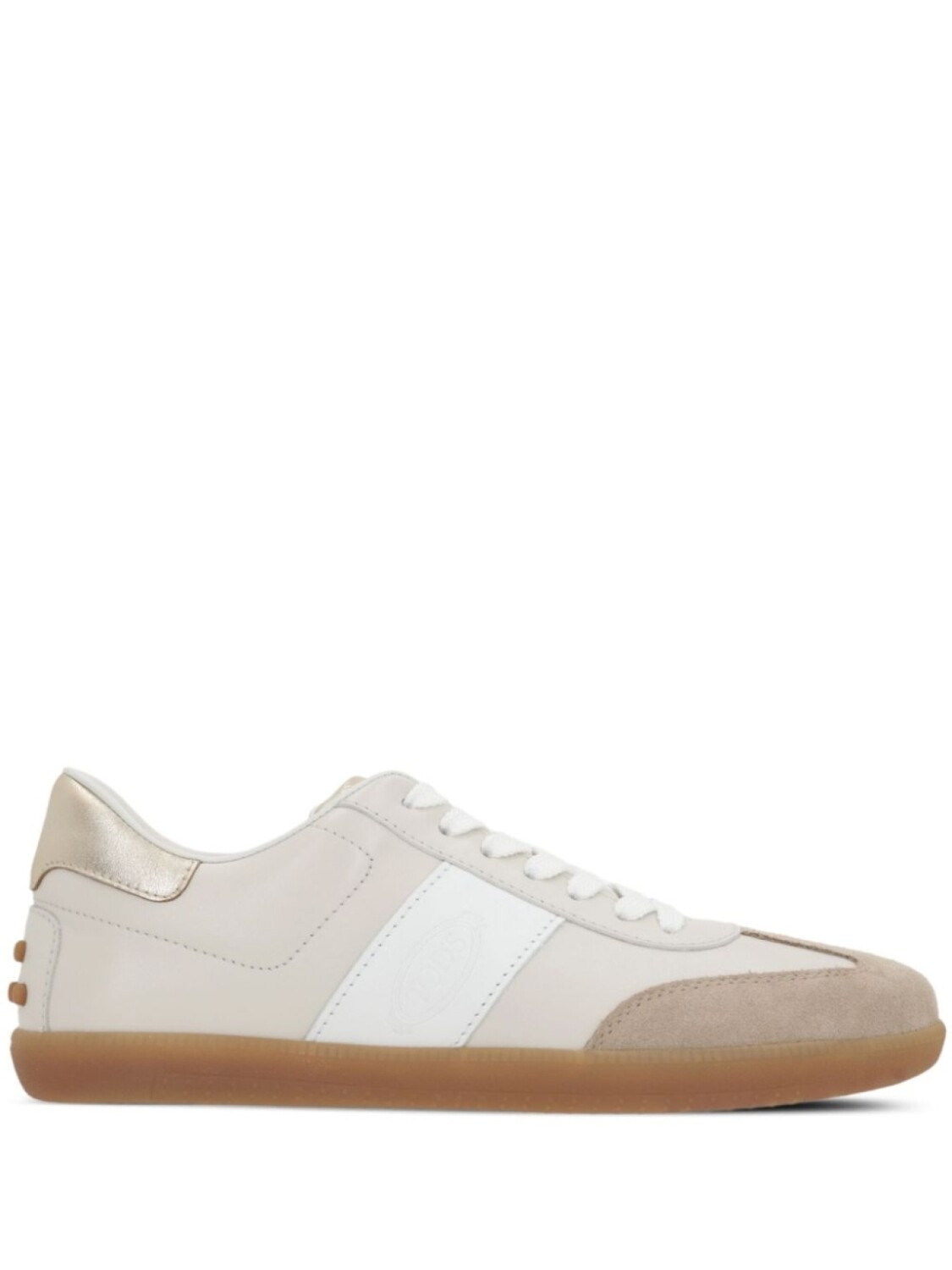 Кожаные кроссовки Tod's, нейтральный цвет