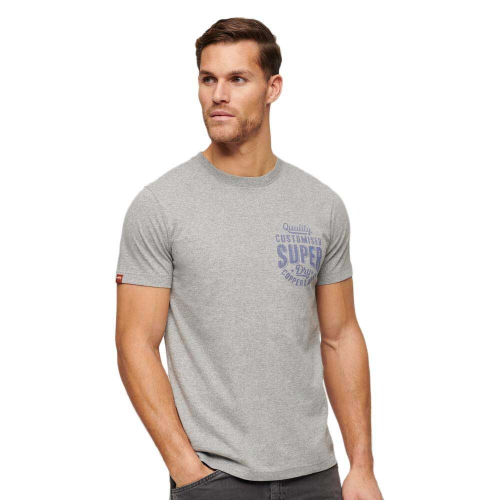 

Футболка с коротким рукавом Superdry Copper Label Chest Graphic, серый
