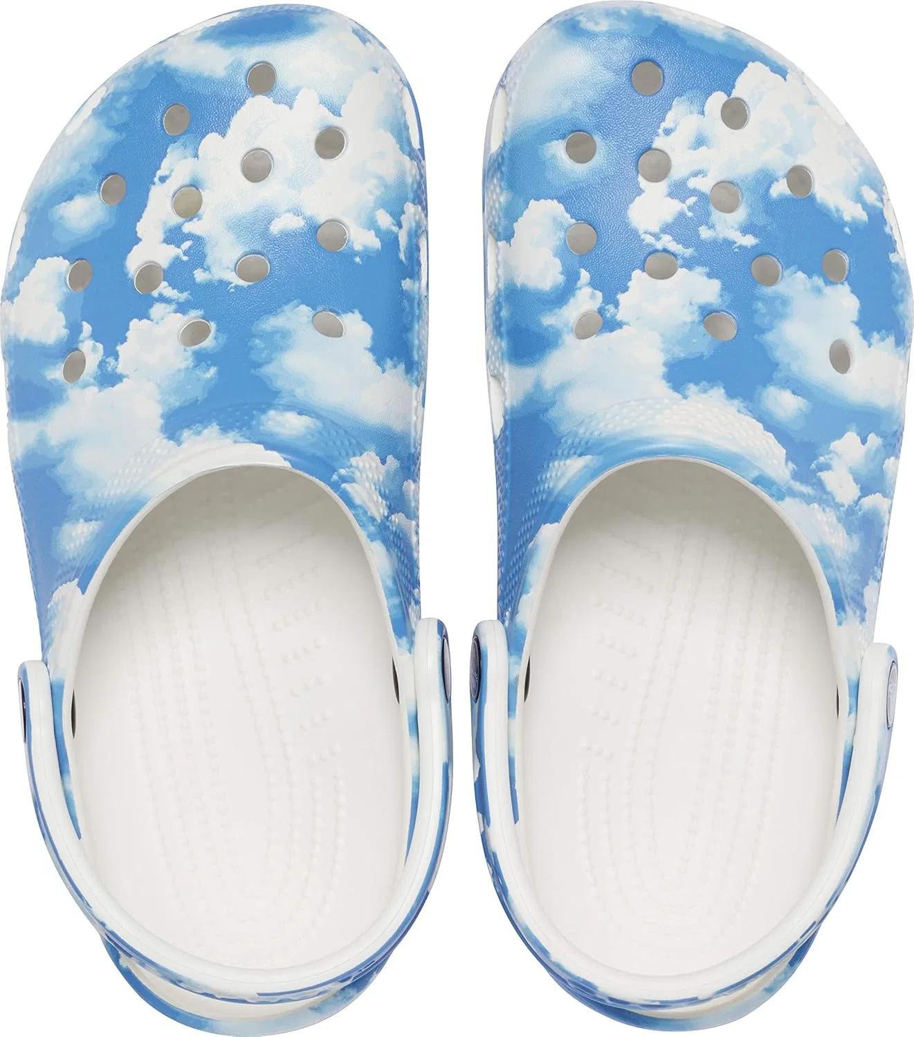 Кроксы Unisex Adult Classic Ro Adjustable Terry Clog Crocs, Cloud Print — фото 4