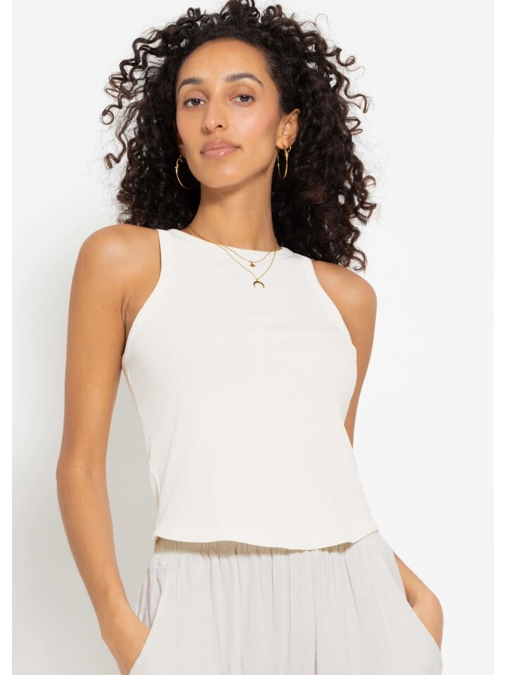 

Топ SASSYCLASSY Geripptes Tank, белый