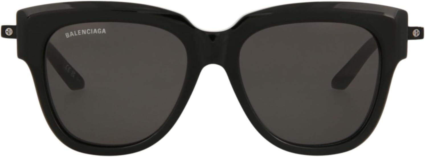 

Солнцезащитные очки Balenciaga квадратной/прямоугольной формы, черные, черно-серые, класса люкс, изготовлены в Италии, оправа из ацетата, дизайнерская мода для повседневной роскоши