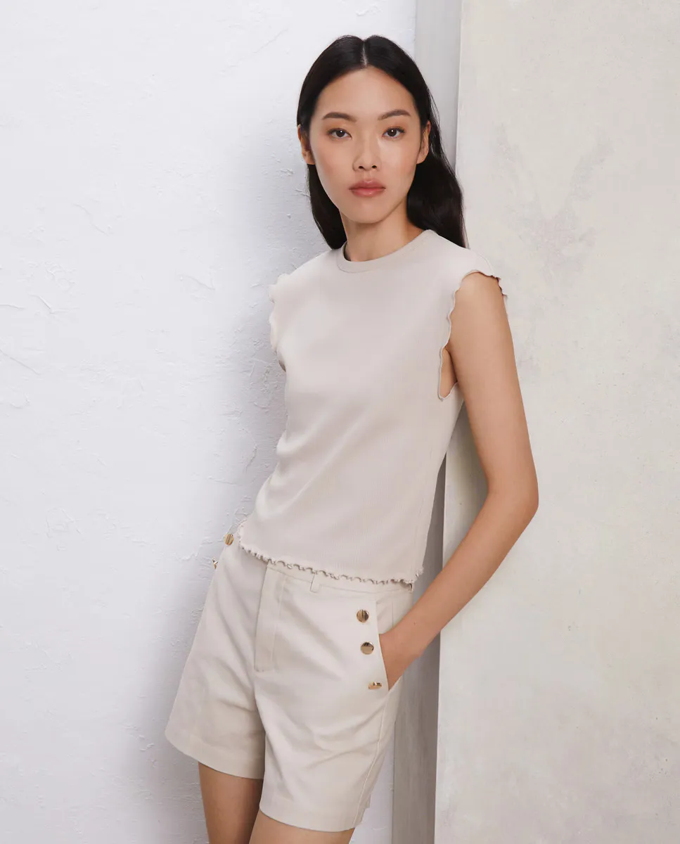 

Женская однотонная махровая футболка в полоску Easy Wear, цвет Piedra