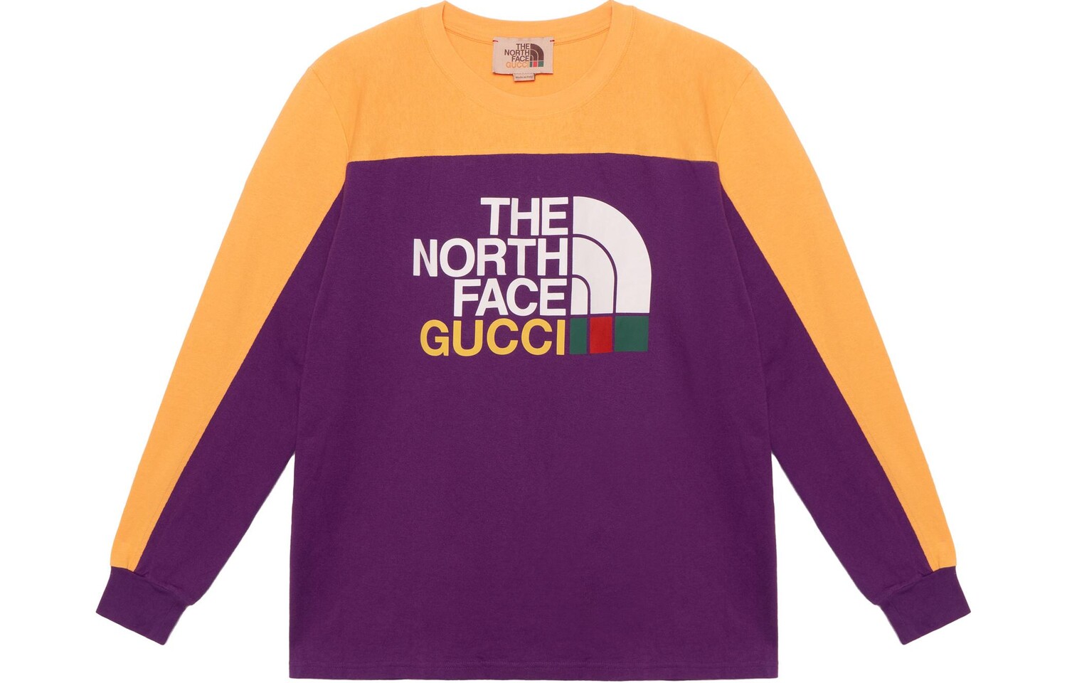 

Футболка мужская The North Face X Gucci, желтый