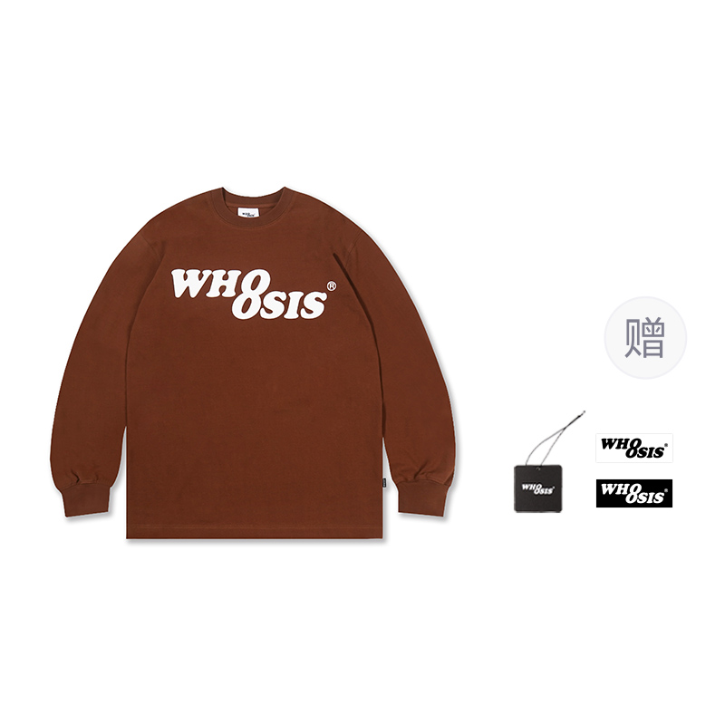 

Футболка весна-осень-зима, унисекс Whoosis, коричневый