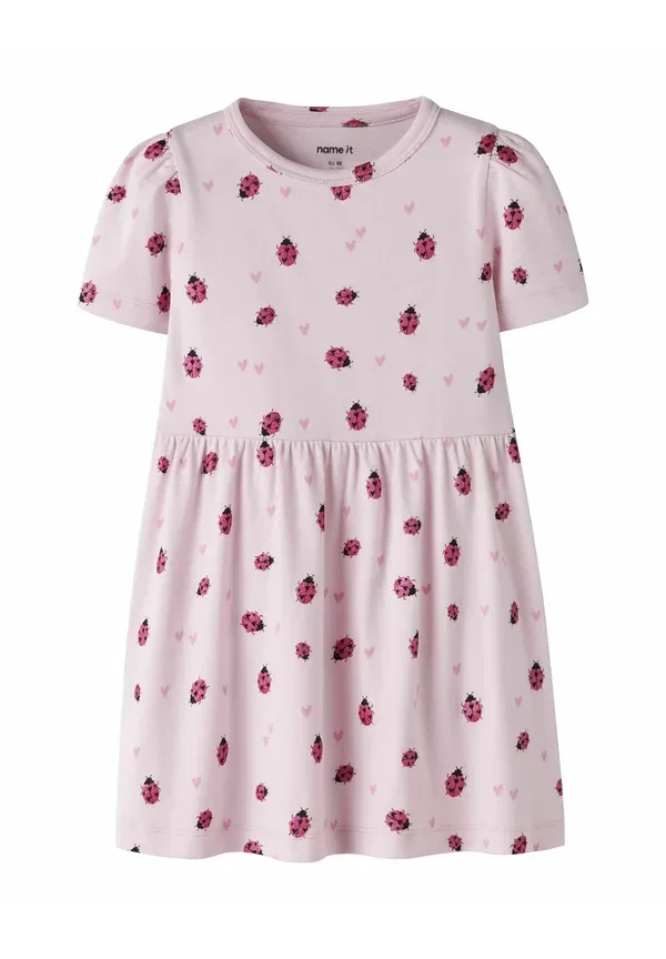 Платье regular fit jersey dress Name It, нежно-розовый