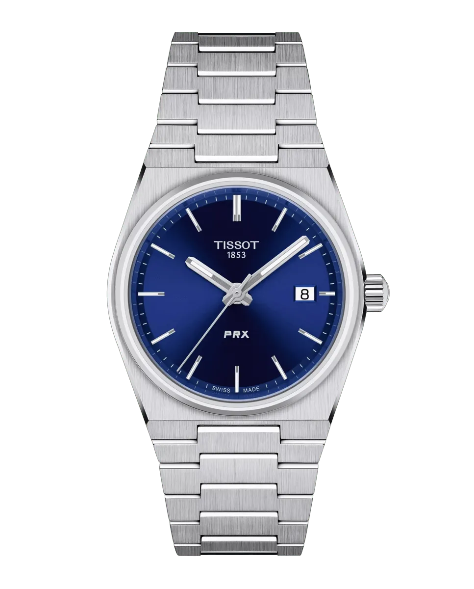 

Женские часы коллекции PRX 35 из стали Tissot, серебряный