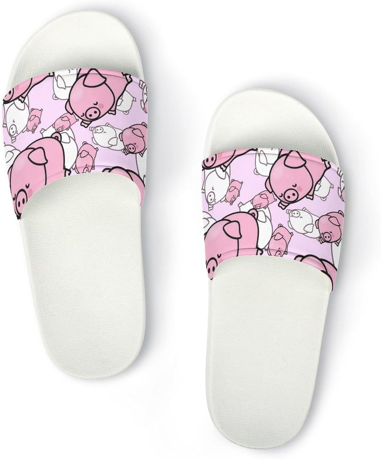 

Вьетнамки для душа Jeireumteor Sushi, мягкие, противоскользящие, для использования в помещении, с открытым носком, сандалии для женщин и мужчин, Cartoon Piggy Pigs