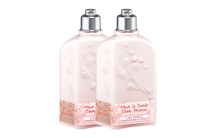 Увлажняющий лосьон для тела Sweet Cherry Blossom ароматный 250мл/250мл*2 LOCCITANE, [Total 425ml]Buy 250ml, Get 170ml Free — фото 3