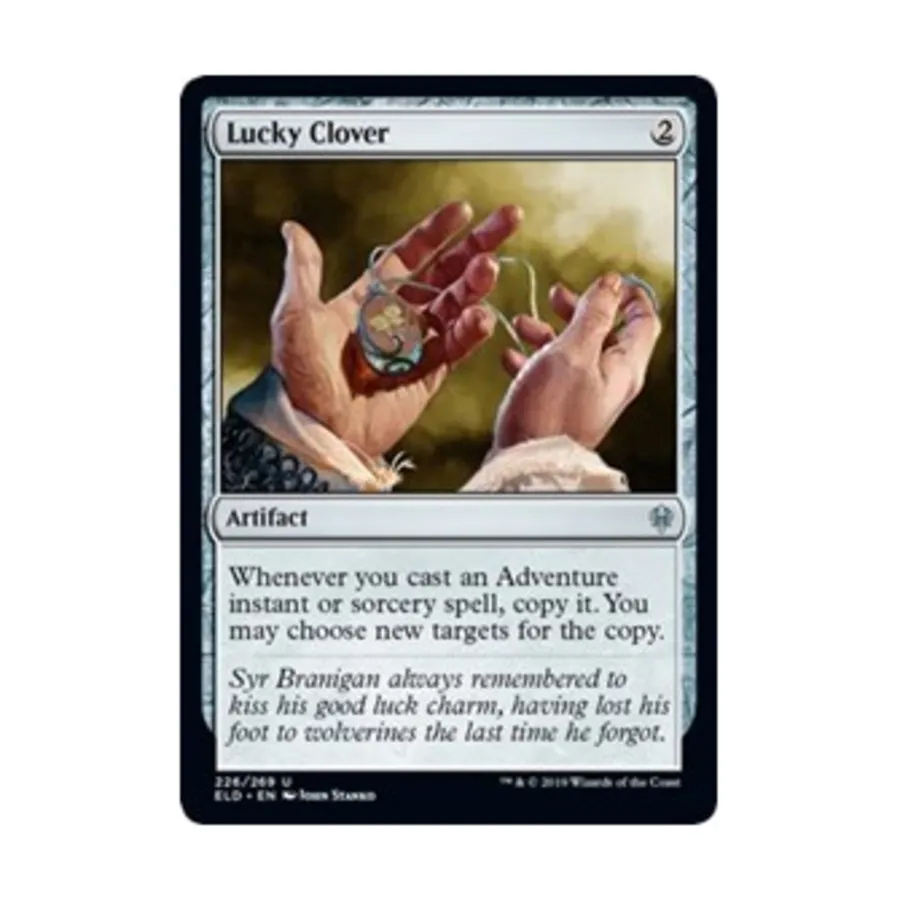 

CCG Счастливый клевер (U), MTG - Throne of Eldraine