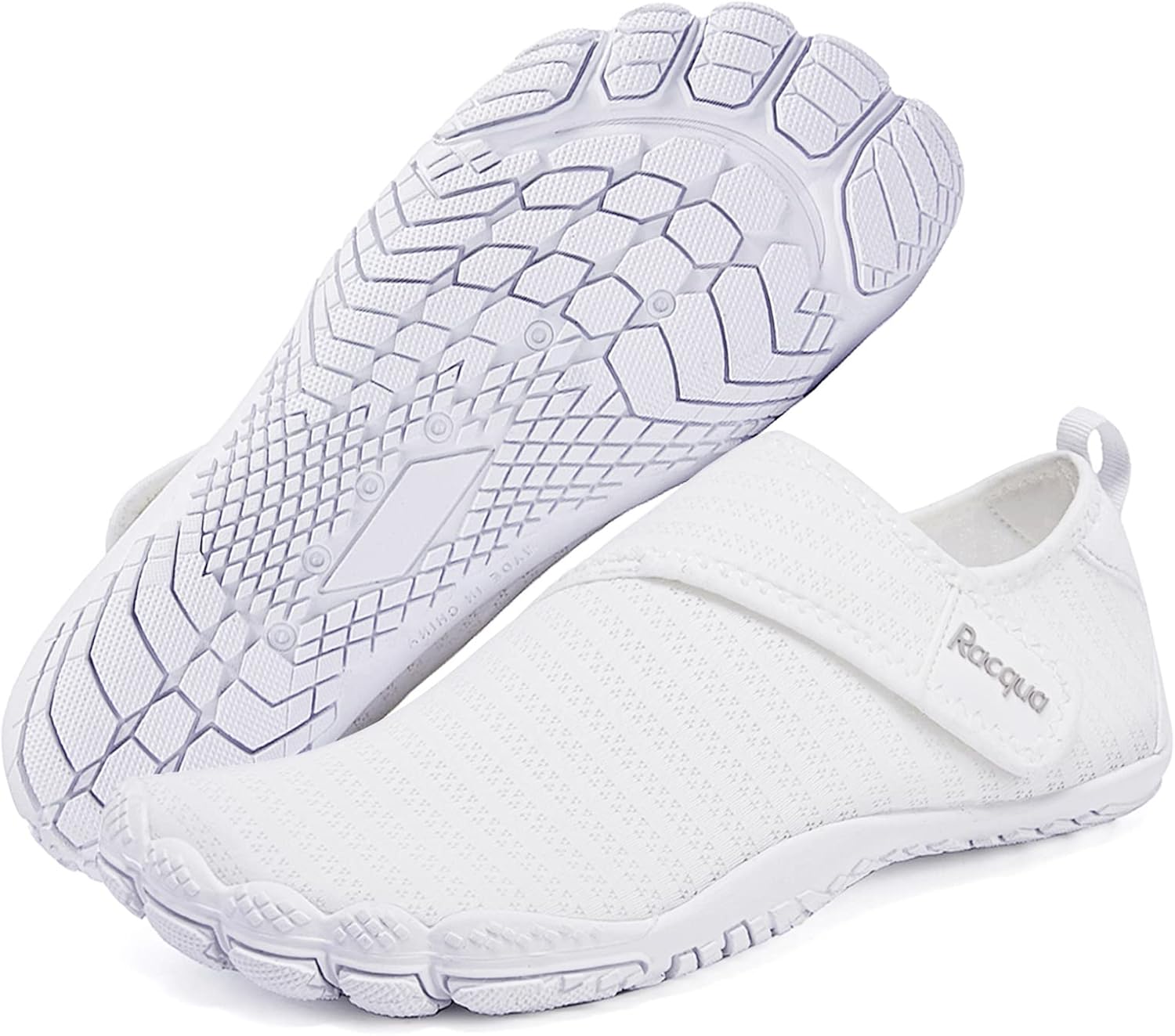 

Мужские и женские водные слипоны Racqua, быстро сохнущие босоножки, легкие аква туфли для пляжа, плавания, бассейна, походов и спорта, белый