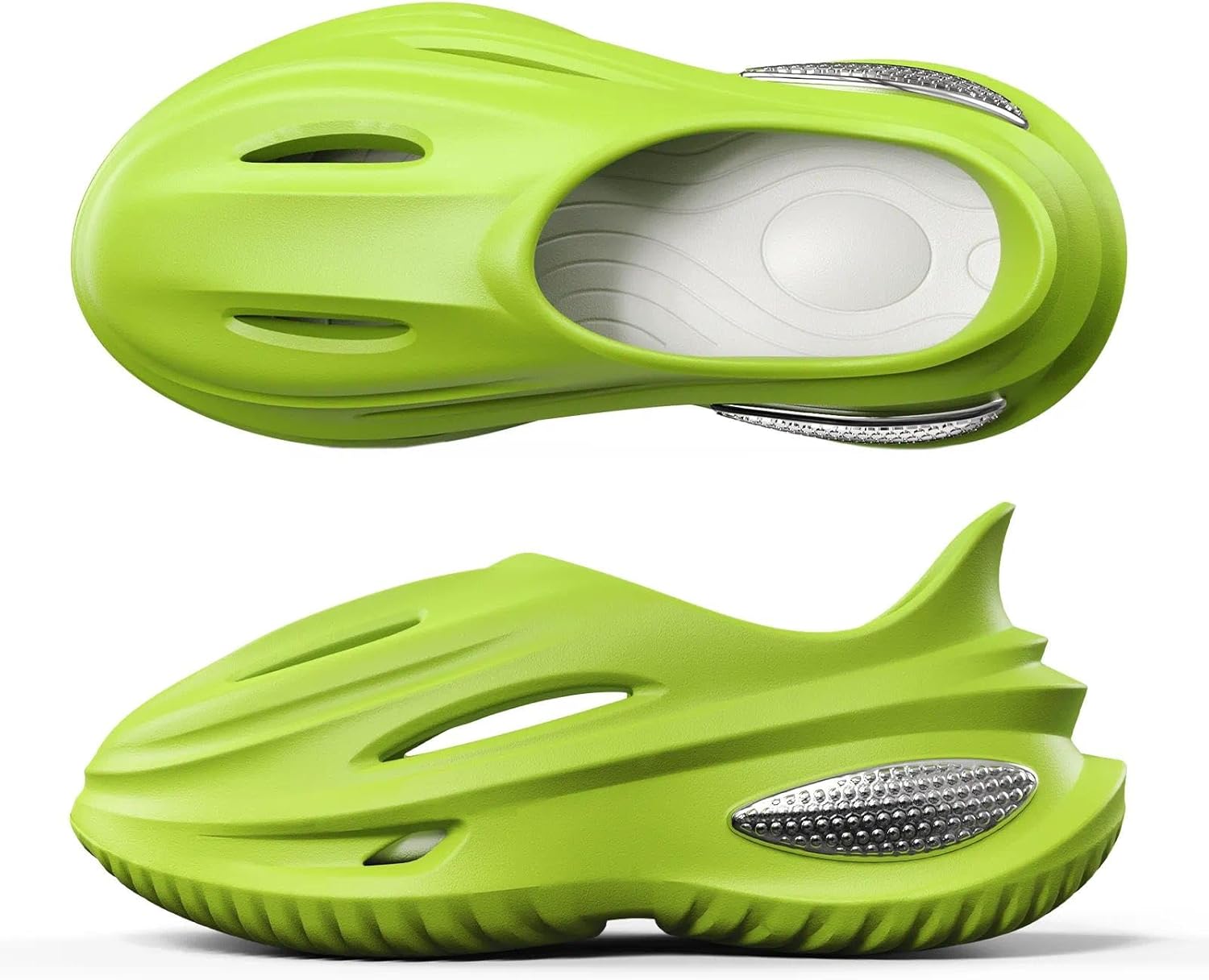 

Сабо с поддержкой свода стопы для мужчин и женщин, легкие прогулочные тапочки из ЭВА, нескользящие пляжные сандалии Yassia, зеленый