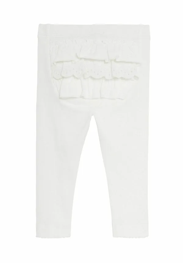 Брюки-Леггинсы med volanger Newbie, Off White