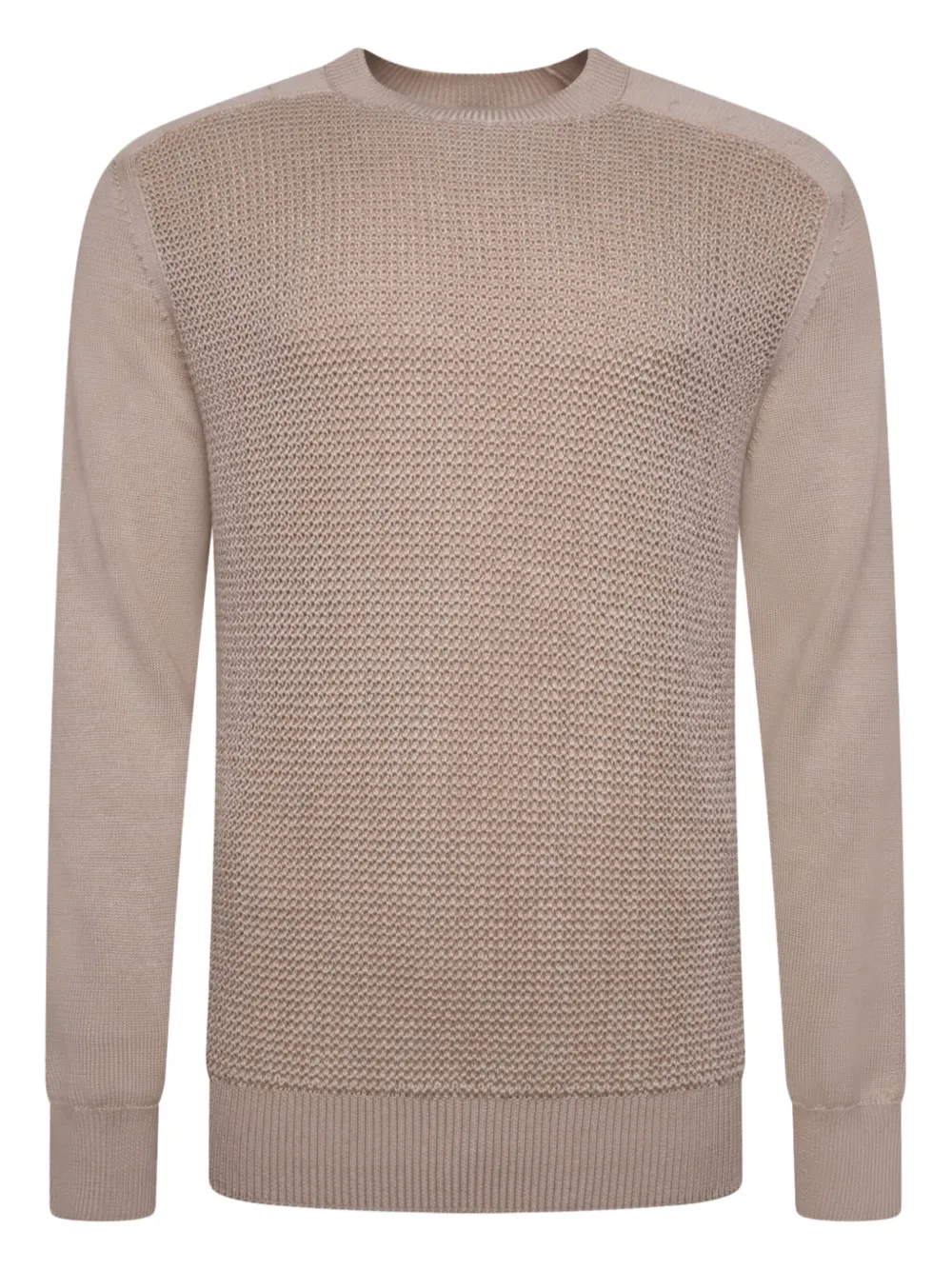 

Фактурный свитер Zegna, коричневый