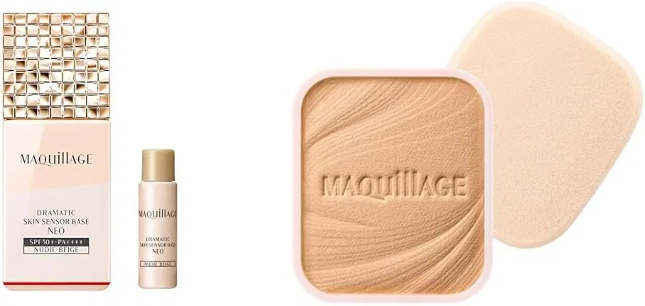 Тональная основа MAQUILLAGE Dramatic Skin Sensor Base NEO Nude Beige SPF50+ PA++++ 25 мл + 8 мл
