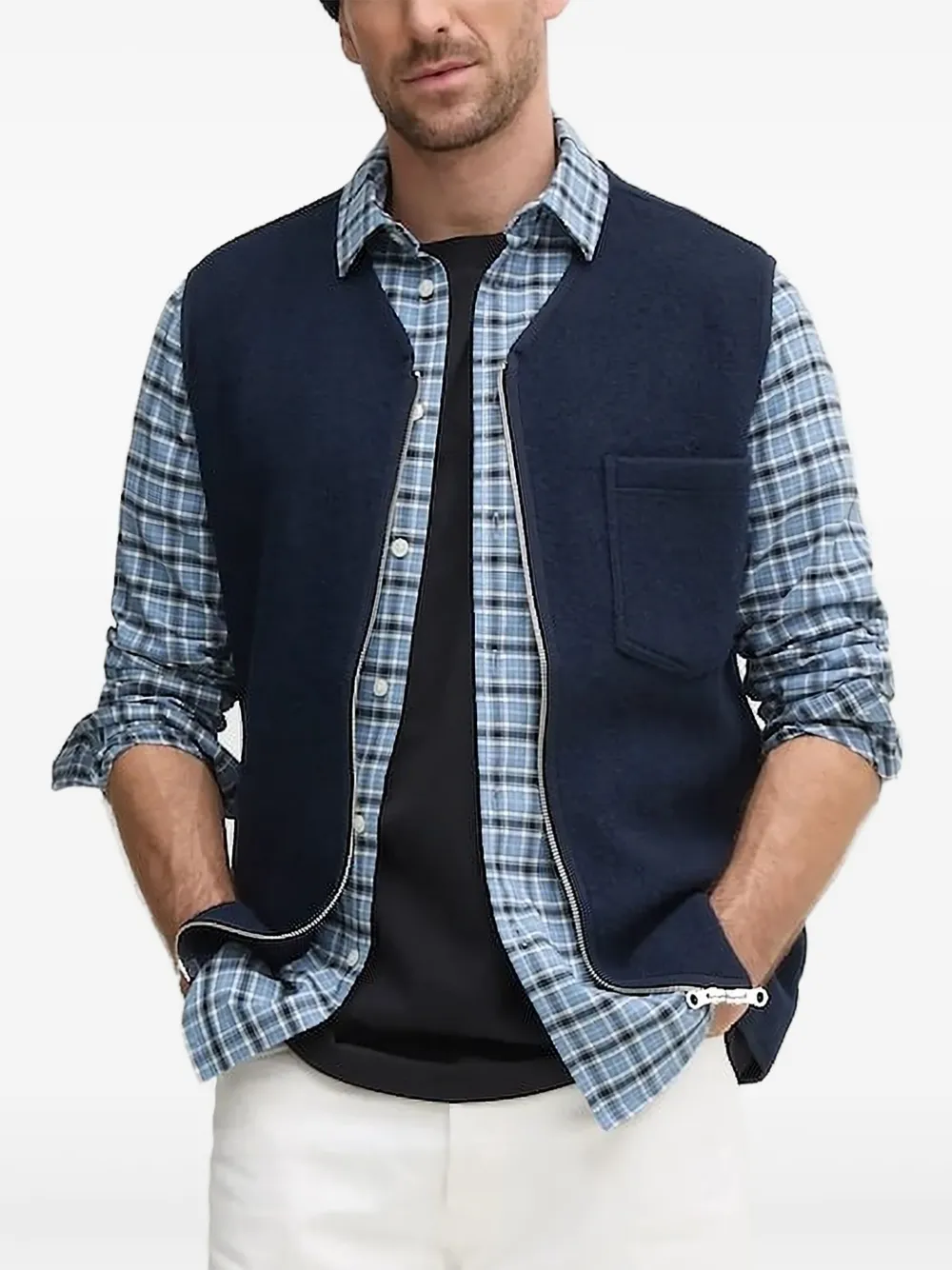 

Рубашка на пуговицах Samsoe Samsoe, синий