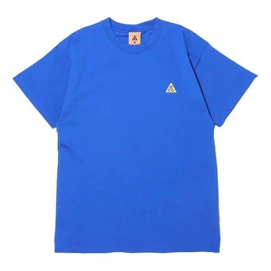 

Футболка Men's Nike ACG Embroidered Logo Sports Short Sleeve Blue T-Shirt, мультиколор