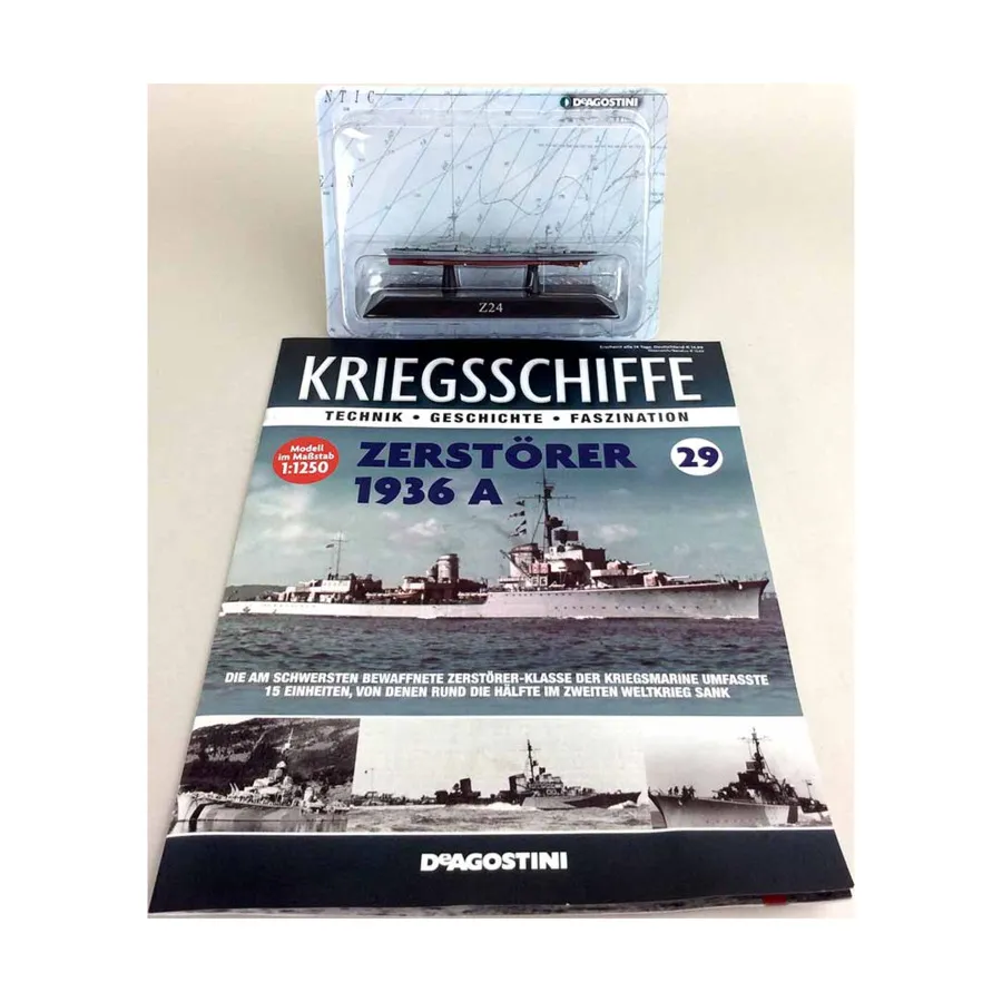 

Немецкий эсминец Кригсмарине Z24, 1940 г., Seacraft (DeAgostini)