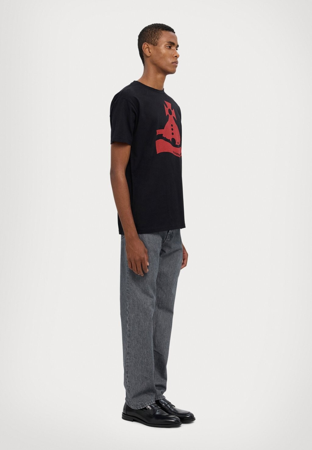 

Принт на футболке SUNKEN ORB CLASSIC UNISEX Vivienne Westwood, черный
