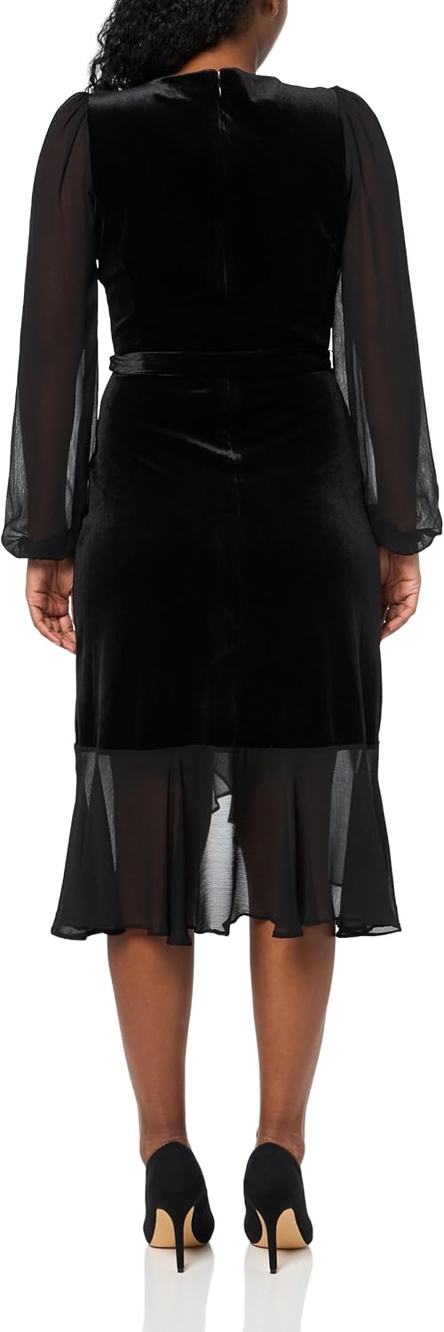 

Женский трикотажный шифон Tommy Hilfiger с длинным рукавом, Black