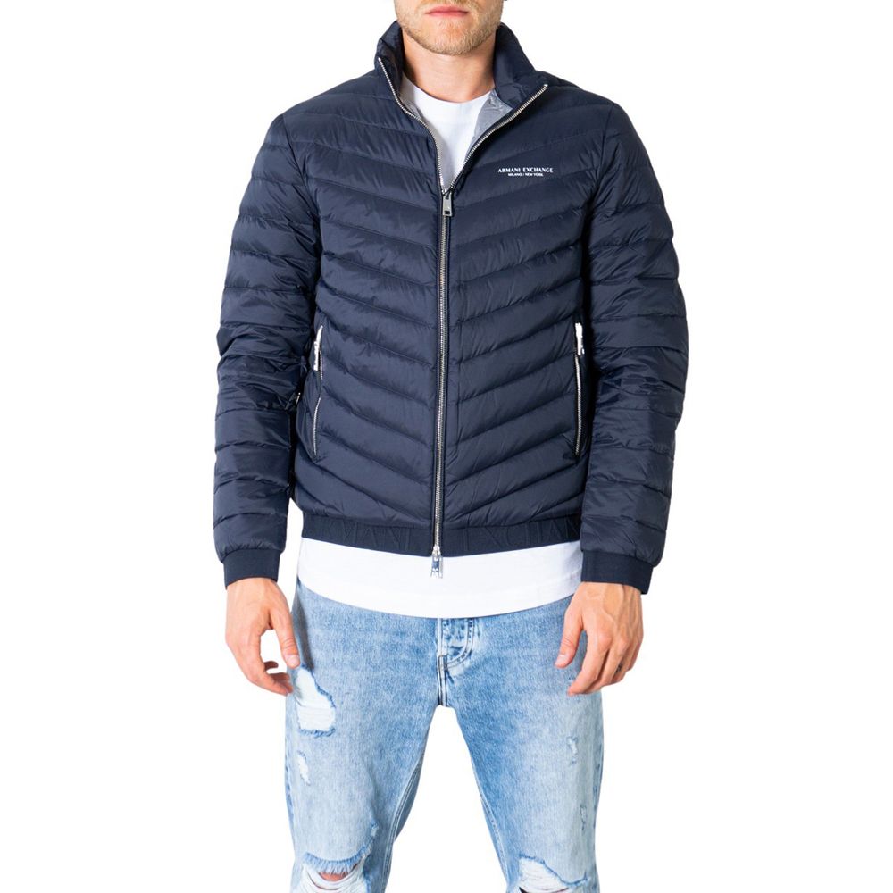 

Синяя куртка из полиэстера Armani Exchange
