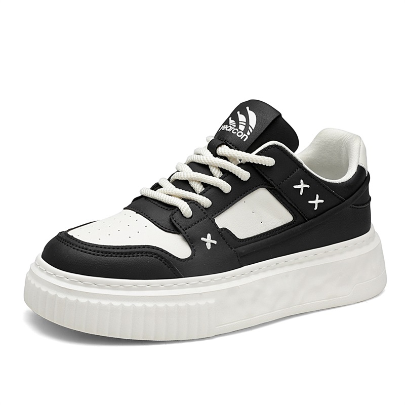 

Обувь для скейтбординга мужская низкая YEARCON, Black/Beige White