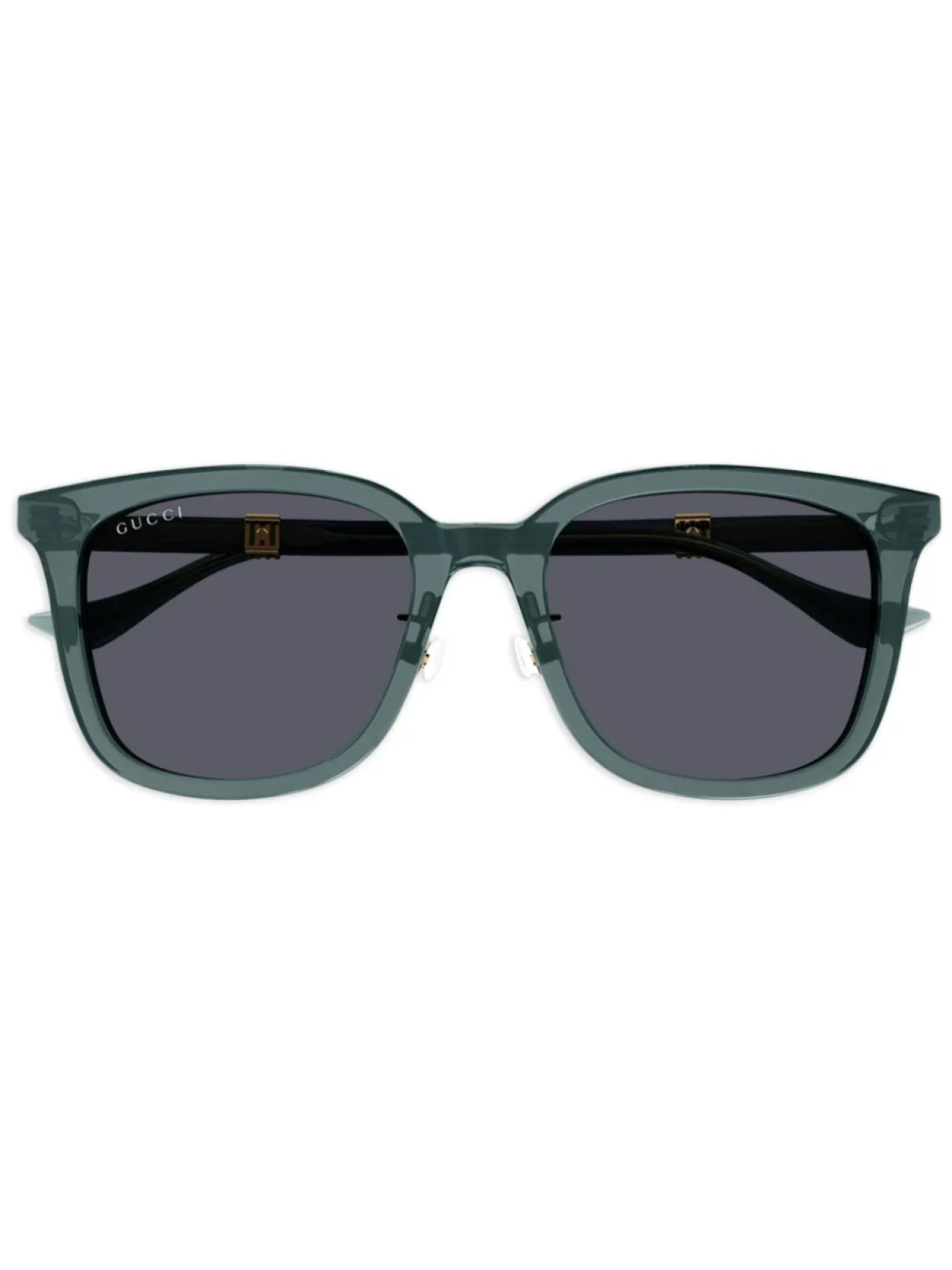 

Gucci Eyewear солнцезащитные очки в квадратной оправе, зеленый