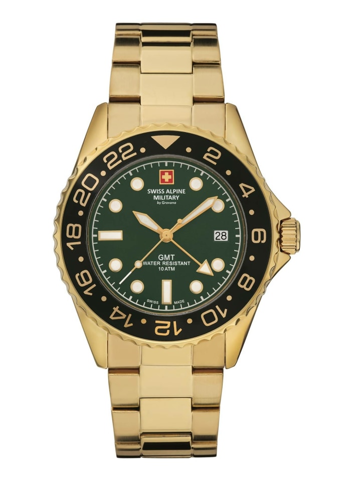 

Swiss Alpine Military by Grovana Мужские аналоговые часы в золотом исполнении