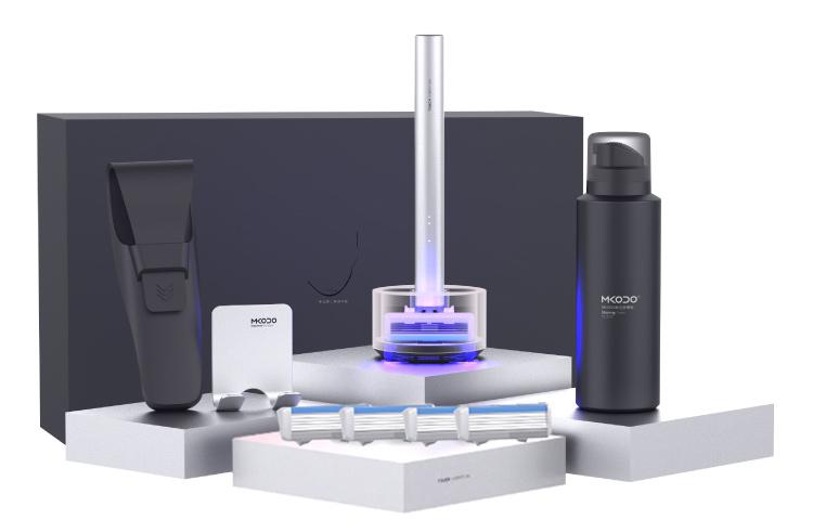 

Mkodo Бритва F1 Gift Edition ручная вибрирующая, мужской набор, лезвие silver