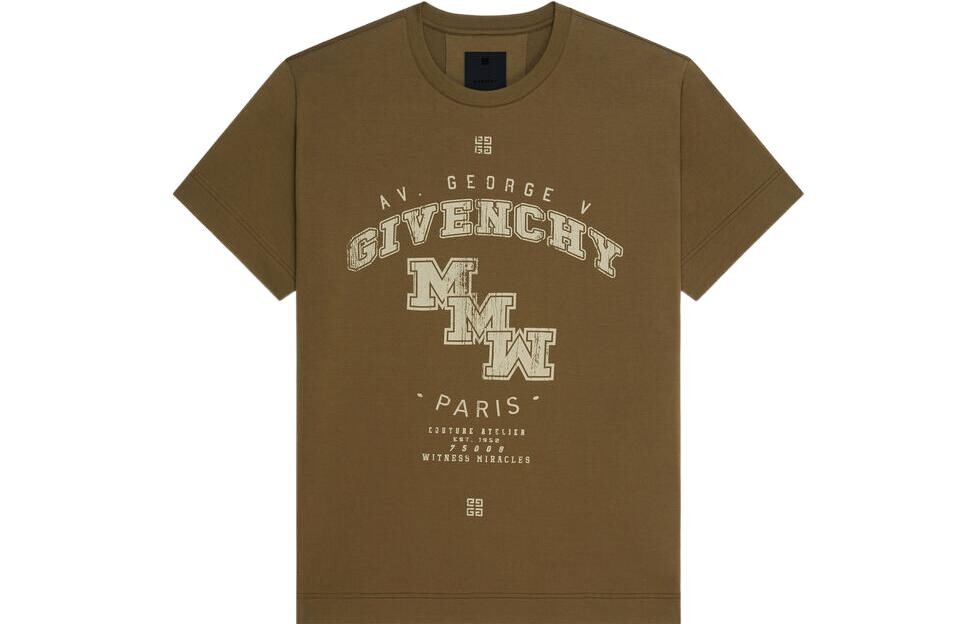 

Футболка мужская оливково-зеленая Givenchy, оливково-зеленый