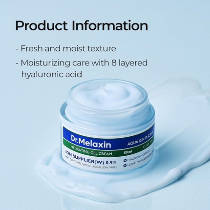 Крем для лица Dr.melaxin — Гель Aqua Ion Plasma Hydrating для сухой и чувствительной кожи — фото 3