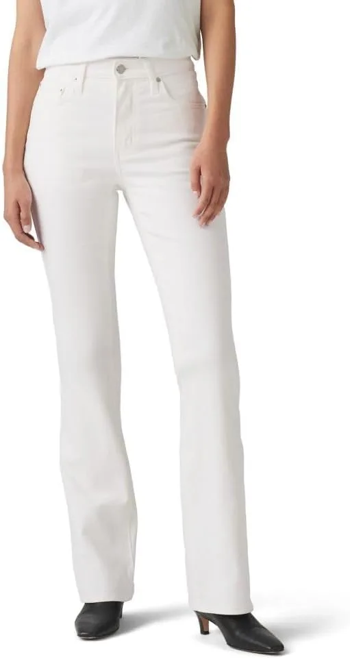 Levi's Women's 725 джинсы с высокой посадкой и расклешенным низом (также доступны в размерах Plus), белый