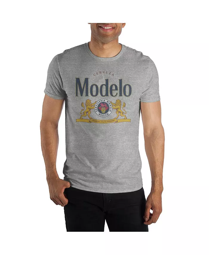 

Мужская футболка Beer Logo серого цвета Modelo, серый