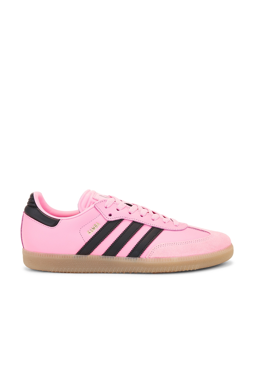 

Кроссовки мужские Messi Miami Samba Adidas Originals, цвет Easy Pink & Black