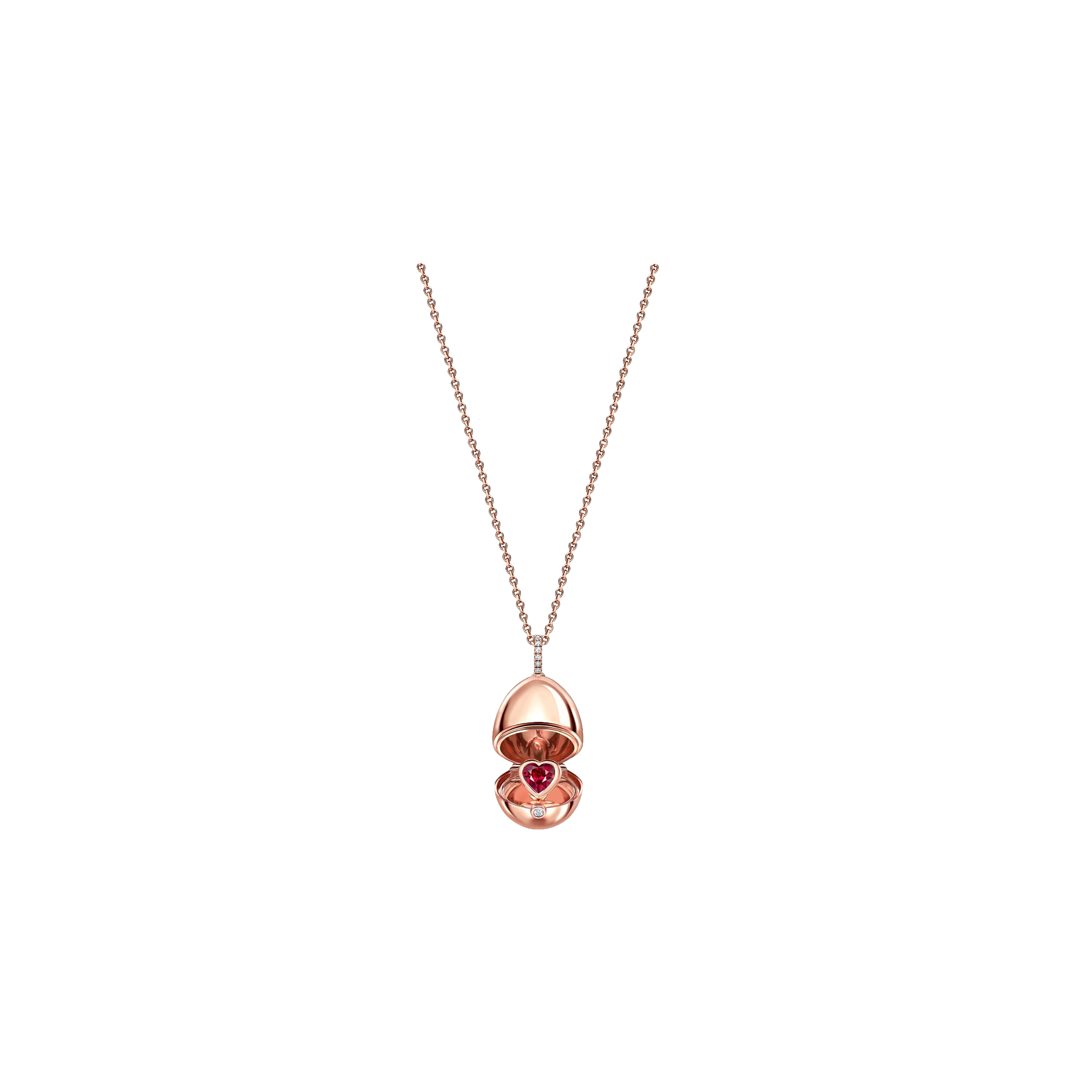 

Яйцо fabergé essence из розового золота с рубиновым сердцем - 1258fp3589