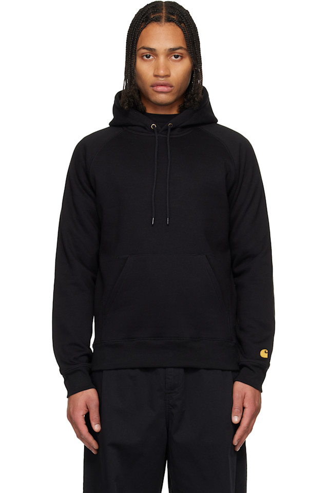 

Carhartt Work In Progress Черная толстовка с капюшоном в стиле "Chase"