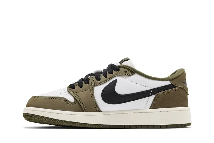 Air Jordan 1 Low GS 'Medium Olive' — фото 3