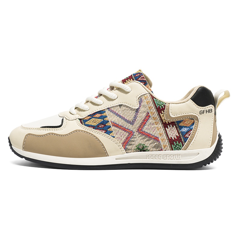 

Износостойкие дышащие низкие кроссовки для детей и подростков Kung Fu partners, бежевый