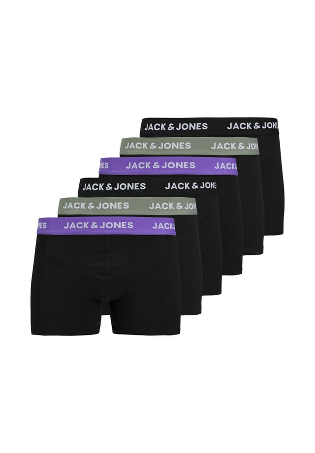 

Ретро шорты / брюки 6 шт. роб сплошной Jack & Jones, черный