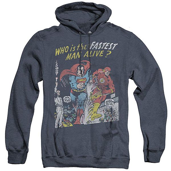 

Толстовка с капюшоном adult heather Justice League of America Fastest Man Licensed Character