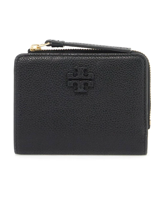 

Кошелек из кованой кожи с двумя карманами Tory Burch, черный