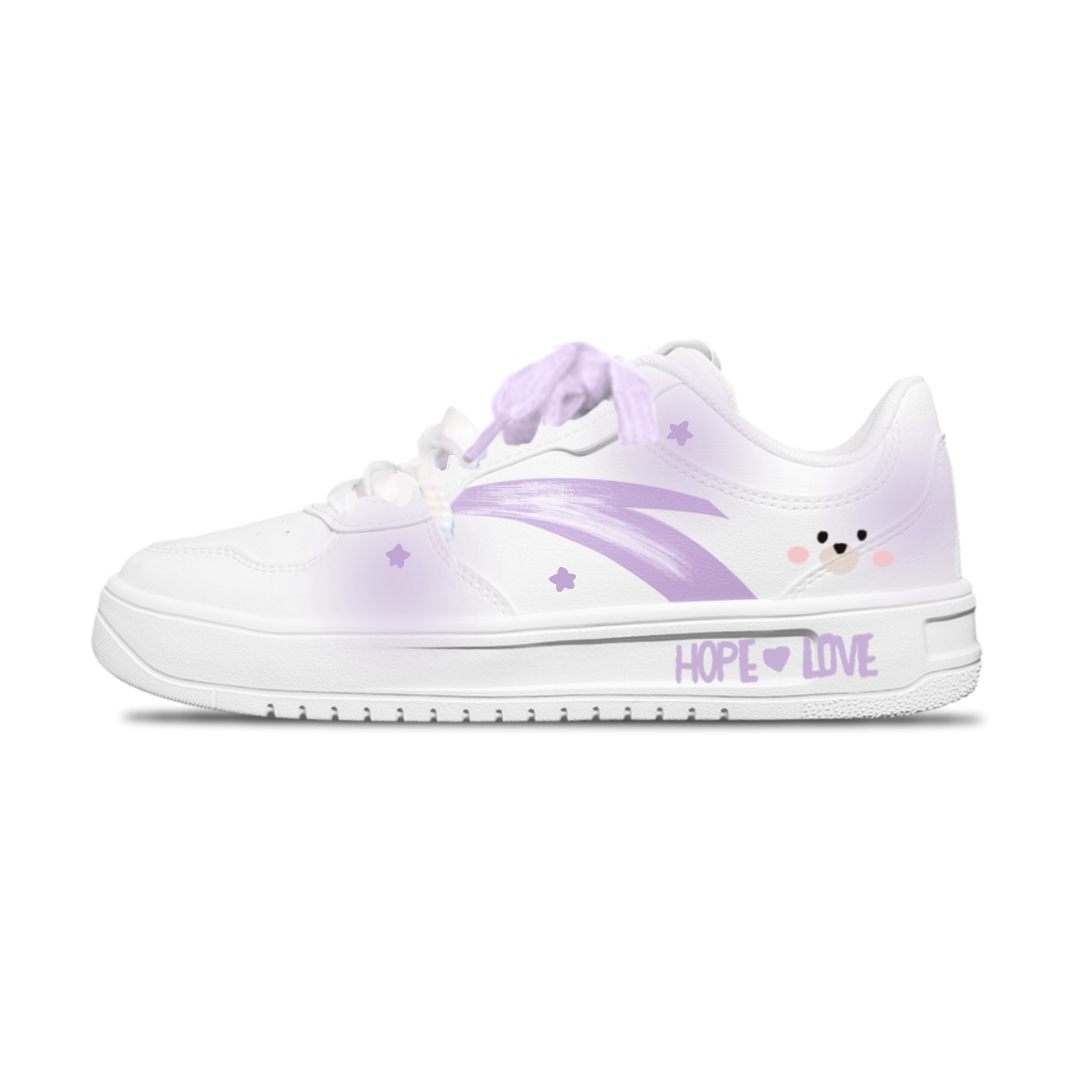 

расслабленные нескользящие устойчивые к истиранию низкие кроссовки для скейтбординга unisex ANTA, фиолетовый