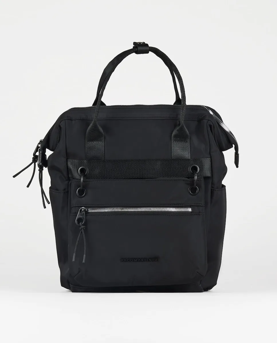 

Женский нейлоновый рюкзак со съемным плечевым ремнем PACOMARTINEZ, черный
