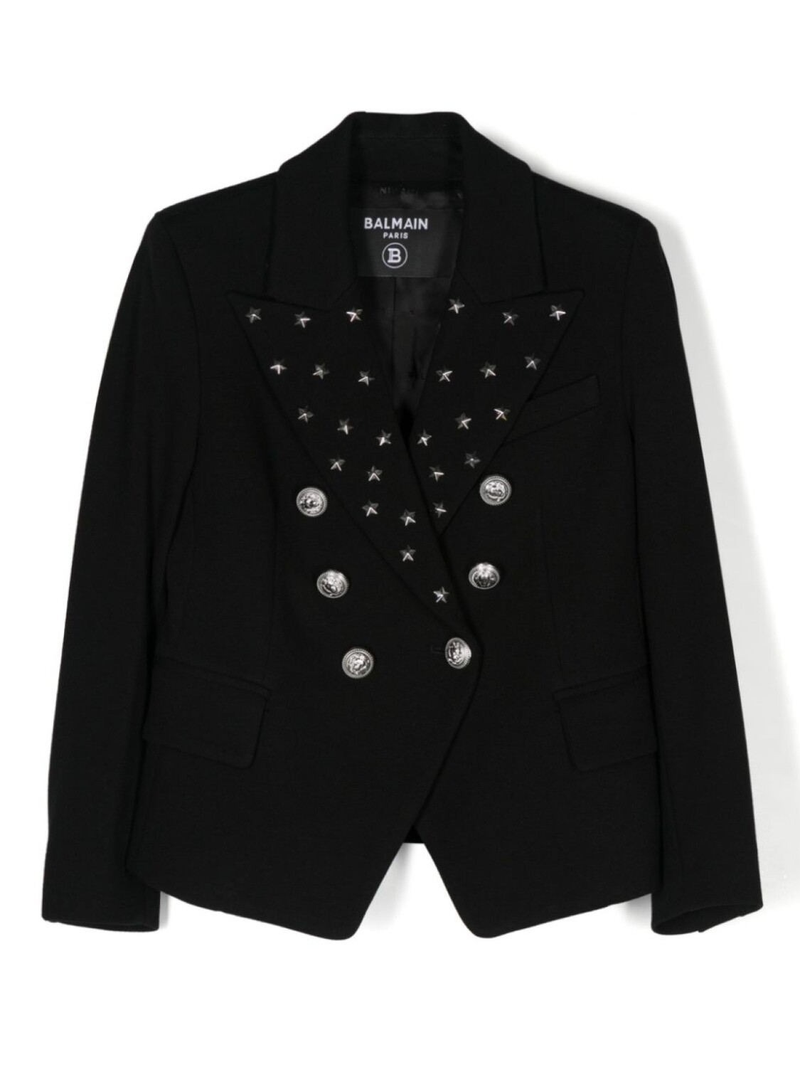 

Balmain Kids блейзер, украшенный звездами, черный